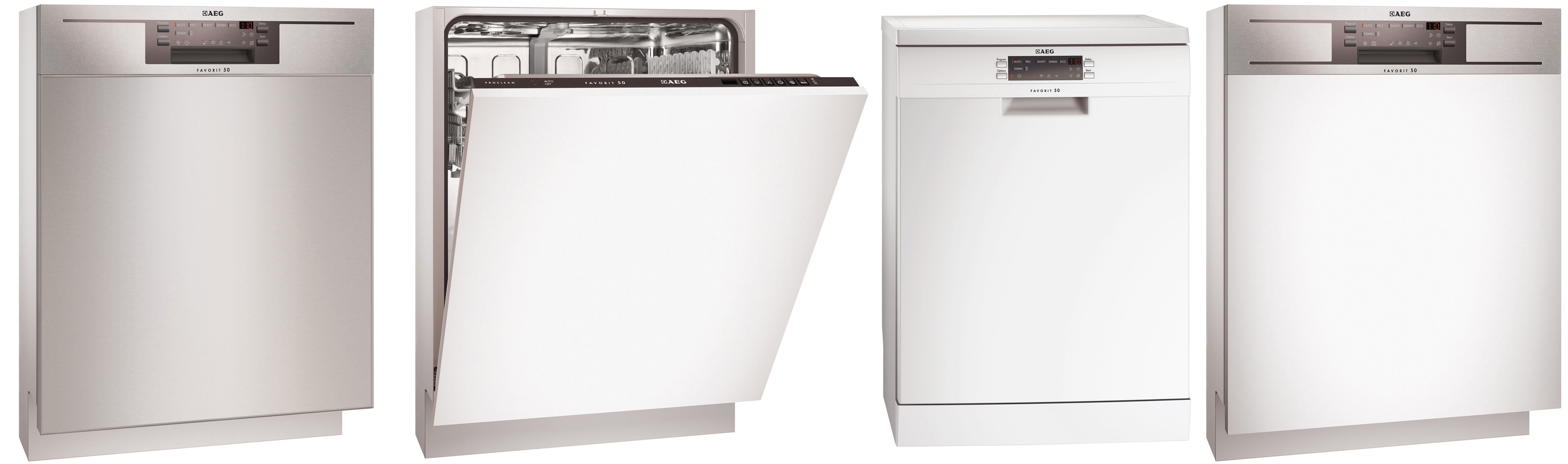 AEG Favorit50 ProClean Geschirrspüler vier Jubiläumsmodelle zur Auswahl