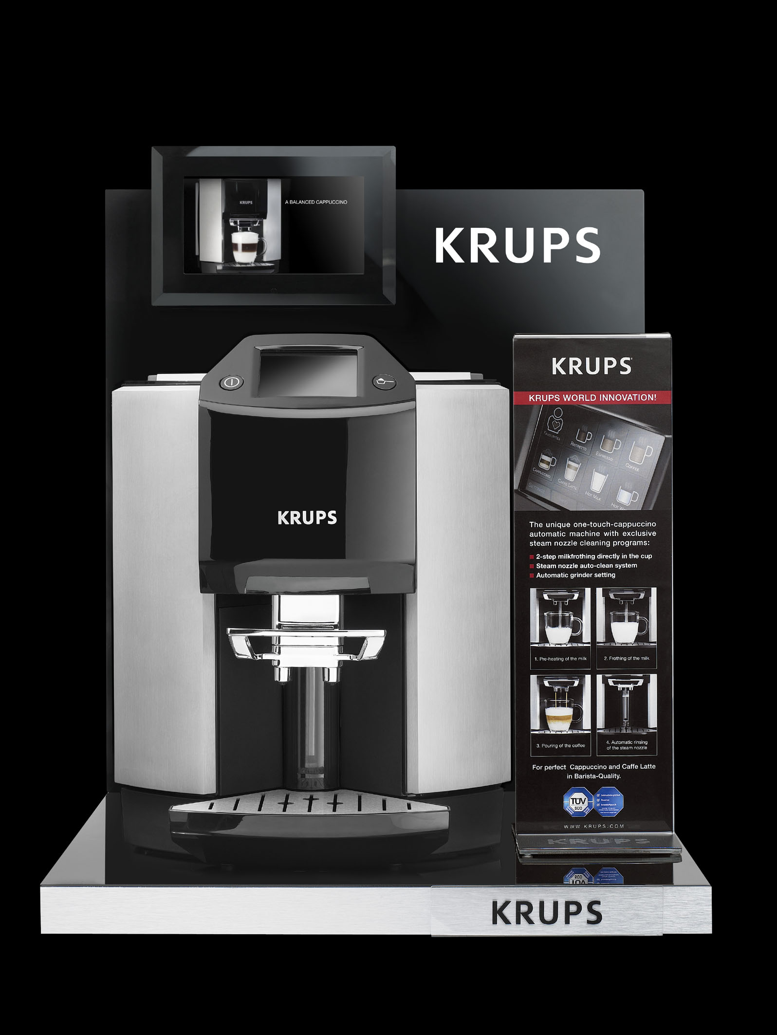 Krups EA 9000 Display Krups EA 9000 Kaffeevollautomat, mit echte Barista
