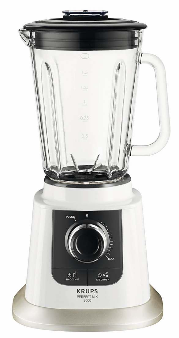 Krups Standmixer White Collection Perfect Mix 9000 mit 6flügligem Edelstahlmesser