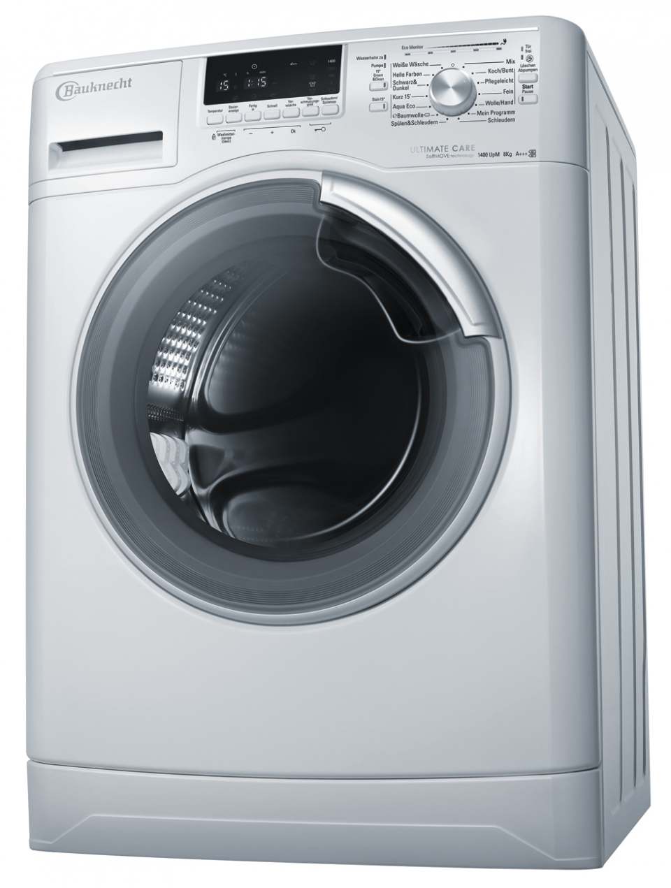 Bauknecht Waschmaschine UltimateCare – Energieeffizienz A+++-30%, Softmove