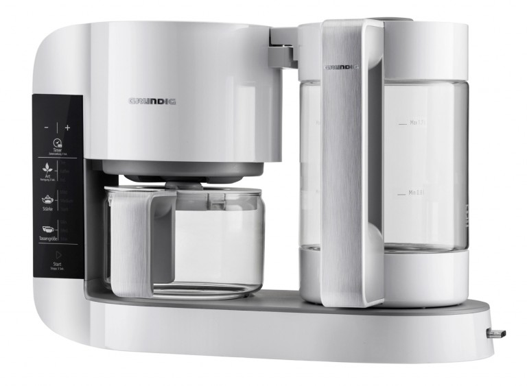 Grundig Teebereiter TM 8280 W – Einstellungen für Teesorte, Intensität, Tassengröße