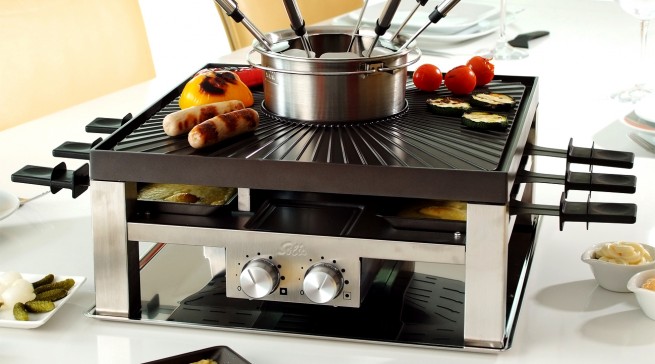 Der Solis Combi-Grill 3 in 1 ist ideal als Tischgerät
