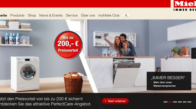 Bis zu 200 Ersparnis durch die Miele PerfectCare Promotion