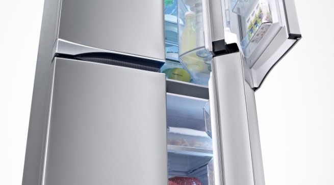 LG Kühlschrank Multi Door GMM 916 NSHZ mit Kühlschrank im Kühlschrank