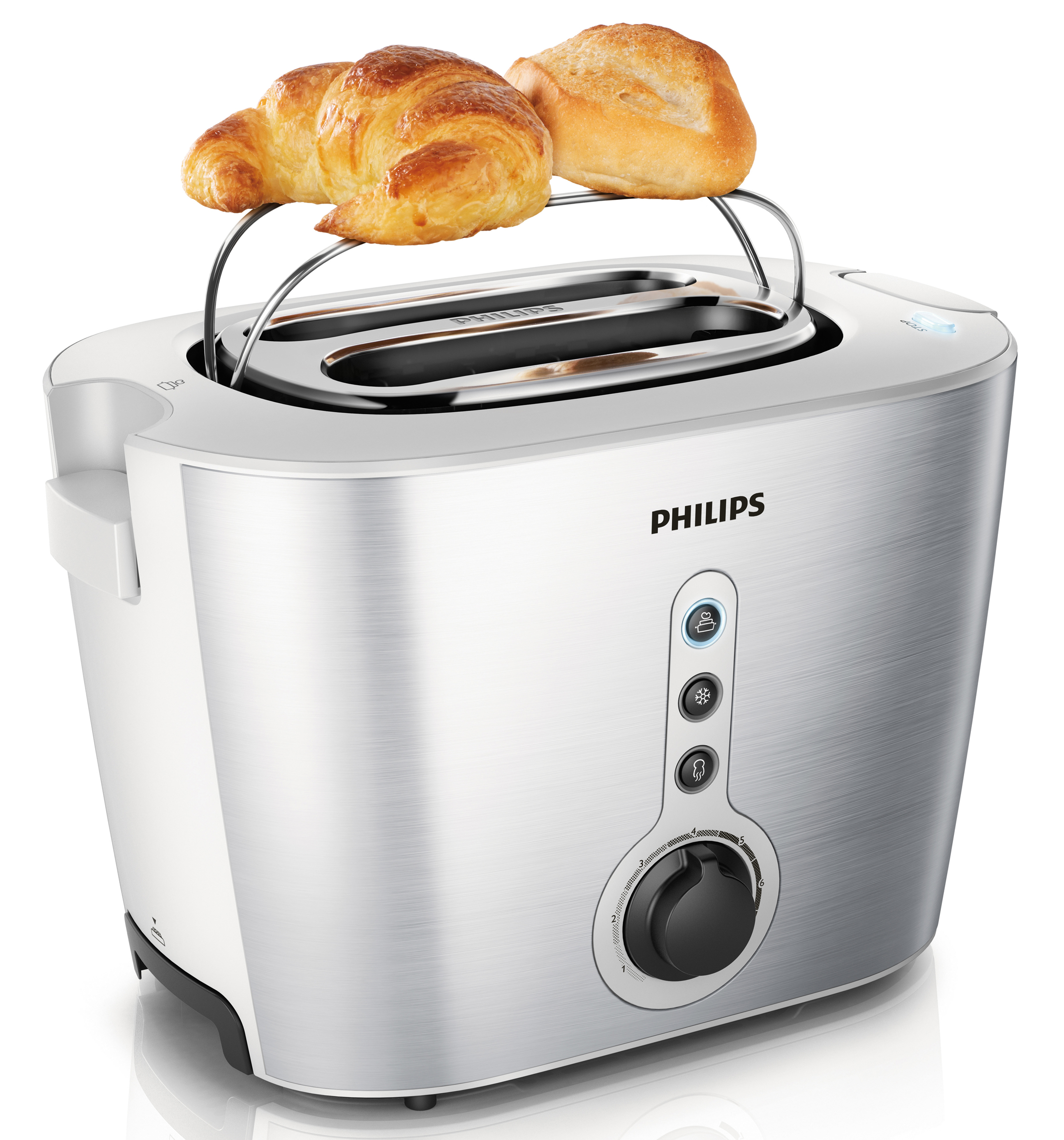 Philips Toaster HD2636/00 ZweischlitzToaster, automatische Zentrierung