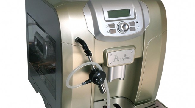 Der Acopino Ravenna Kaffeevollautomat in der Farbe Champagne