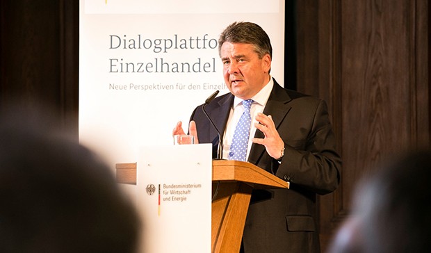 Wirtschaftsminister Sigmar Gabriel hielt die Eröffnungsrede zur „Dialogplattform Einzelhandel“. Foto: BMWi