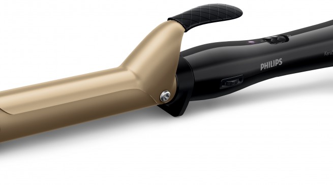 Der Philips KeraShine Lockenstab HP8607/00 Schützt die Haare