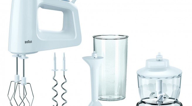 Braun Handmixer MultiMix 3 HM 3135 mit umfangreichem Zubehör.