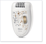Der Philips KeraBody Epilierer HP6425/01 für langanhaltende Glätte