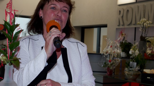 Sigrid Klenk: eine sichtlich stolze Rommelsbacher Chefin