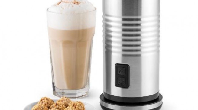 Der Klarstein Biancolatte Milchaufschäumer für cremig weichen Milchschaum