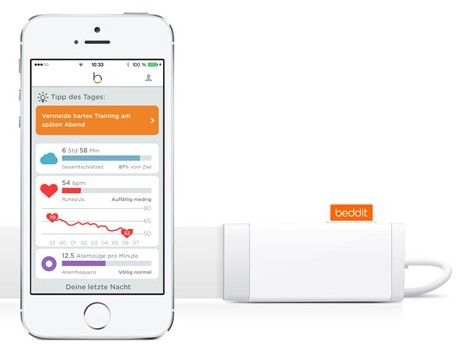Medisana Schlafsensor Beddit mit Schnarcherkennung.