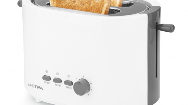 Petra Toaster Arctic TA 51.00 mit 2 Toastkammern.