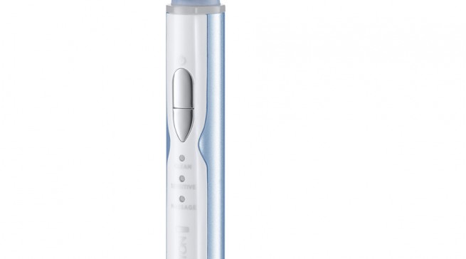 Die Remington Zahnbürste SonicFresh Total Clean SFT-100 in der Ladeschal
