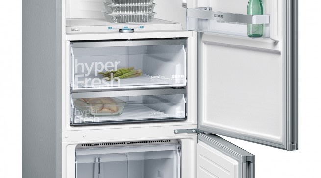 Siemens Kühl-/Gefrierkombination iQ700 coolFlex KG56FSB40 in 70 cm und 80 cm Breite.