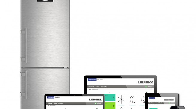 Mit der optional erhältlichen SmartDeviceBox lassen sich die neuen „BluPerformance“-Geräte von Liebherr einfach über WLAN ins Smart Home integrieren und von unterwegs aus steuern.