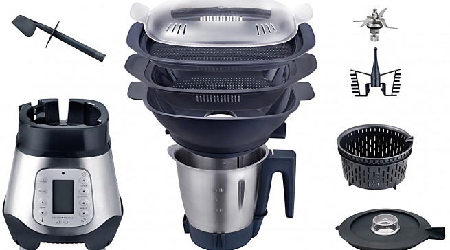 Kalorik Küchenmaschine TKG HA 1003 KTO mit Dampfgaraufsatz.