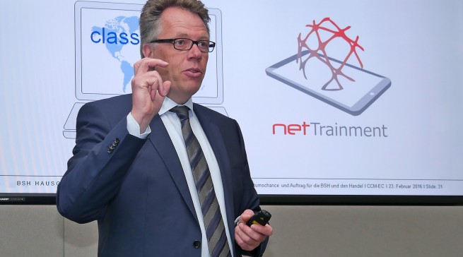 Volker Klodwig, Leiter Vertrieb Europa der BSH Hausgeräte GmbH: „Noch nie hatte der stationäre Handel mehr Umsatzpotential als in 2016.“