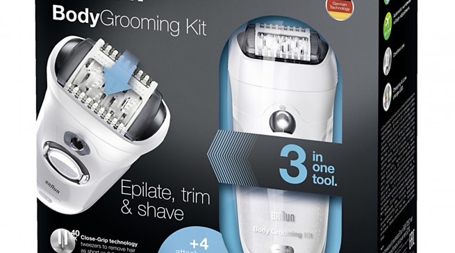 Braun Body Grooming Kit Serie BGK mit Smartlight.