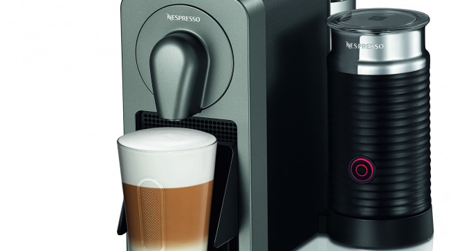 Nespresso Kaffeemaschine Prodigio&milk mit Milchaufschäumer.