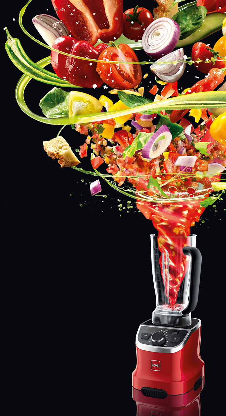 lightbox Premiere auf der Ambiente: Der neue VitaBlender von Novis setzt auf das Trend-Thema gesunde Ernährung.