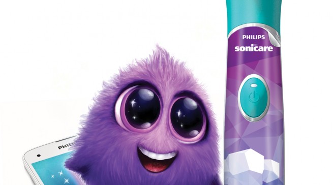 Philips Zahnbürste Sonicare For Kids mit Coaching-App.