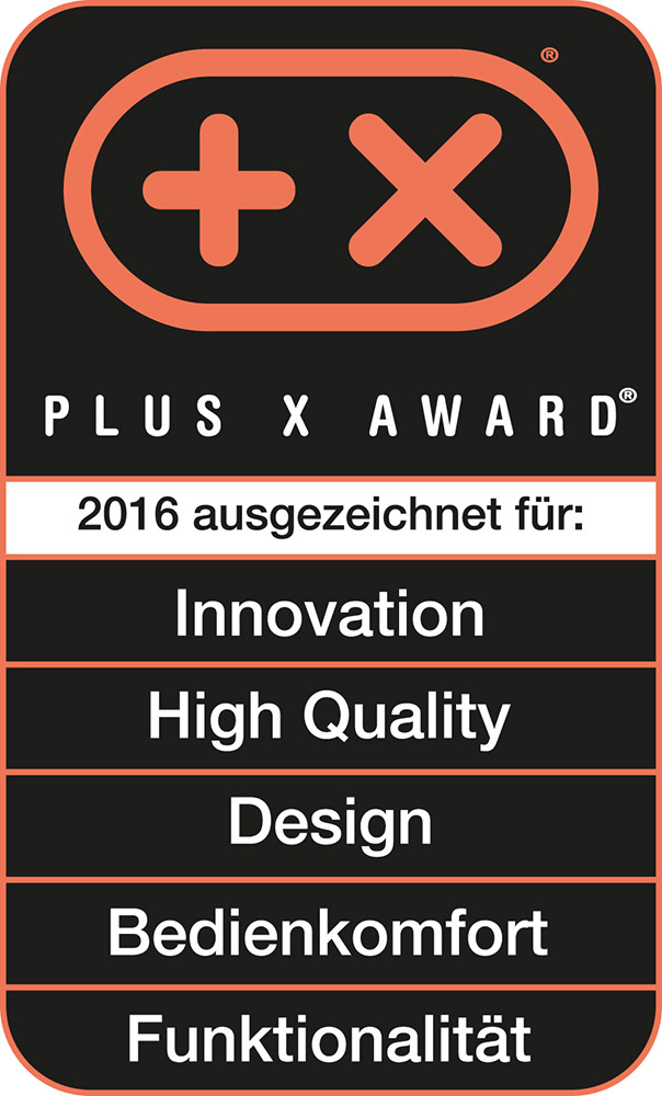 Plus-X-Award-Gütesiegel für Novis Vita Juicer