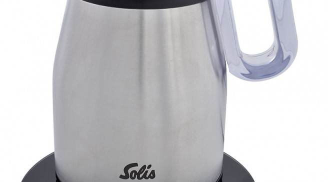 Wasserkocher Thermokettle von Solis mit den Eigenschaften eines Isolierkruges.