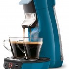Die Philips Senseo Viva Café Kaffeemaschine in Petrol