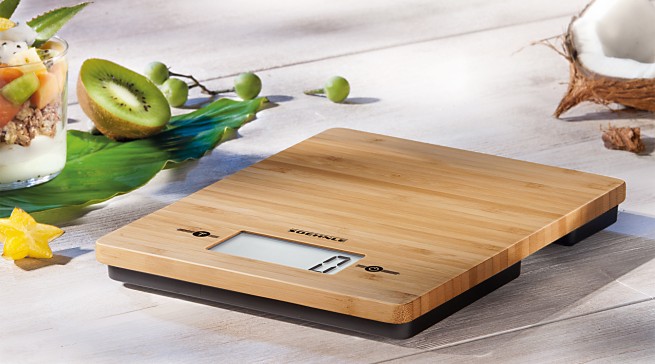Soehnle Küchenwaage Bamboo aus echtem Bambus.