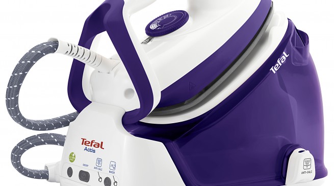 Tefal Dampfbügelstation Actis GV6350 arbeitet mit 4.8-Bar Hochdruckdampf.