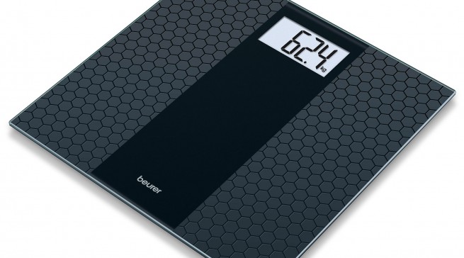 Beurer Glaswaage Rubber GS 230 mit rutschhemmende Silikonoberfläche.