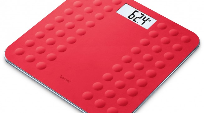 Beurer Glaswaage Rubber GS 300 mit rutschhemmenden Silikonoberfläche.