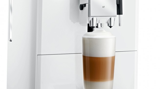 Jura Kaffeevollautomat A7 mit Puls-Extraktionsprozess.
