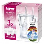 Das Special Pack von BWT beinhaltet den Magnesium Mineralizer VIDA, drei Filterkartuschen und eine „On-the-Go-Bottle“.