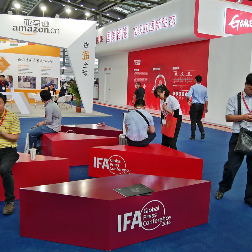 Hinweise auf die IFA machten deutlich: Hinter der CE China steckt das geballte Knowhow der Messe Berlin.