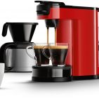 Die Philips Senseo Switch Kaffemaschine in Rot