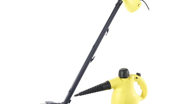 Der Sichler Dampfreiniger 1.050W, 2in1-Hand-Dampfreiniger, Dampfmopp & -Besen
