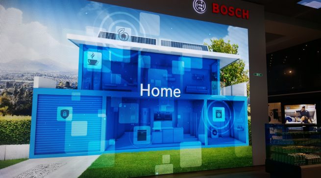 Für die Präsentation des vernetzten Hauses gönnt sich Bosch eine komplett neue Messestandarchitektur.
