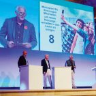 Erfolgreiches Beispiel für „Branche hilft Branche“: GfK-Manager Jürgen Boyny, Werner Bruckner und Lutz Rossmeisl, CE-Markt-Herausgeber.