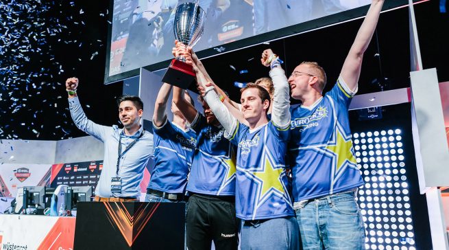 Euronics Gaming auf der Erfolgsspur: 1. Platz bei der ESL Meisterschaft in der Sommersaison 2016 anlässlich der Messe „gamescom“ in Köln.