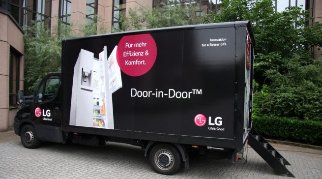 Coole Produktschulung: Der LG-Truck ist wieder unterwegs.