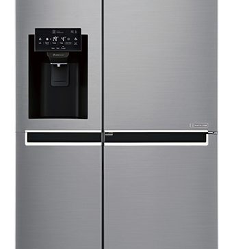 LG Kühl-Gefrierkombination GSJ 761 PZTZ mit Wassertank.
