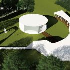 Die LG Signature Kunstgalerie wurde auf einem 1.375 qm großen Gartenareal entworfen, das direkt an LGs Messestand in Halle 18 angrenzt.