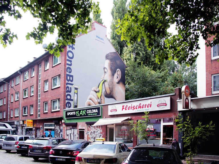Fällt auf: Der OneBlade von Philips in der Sternschanze