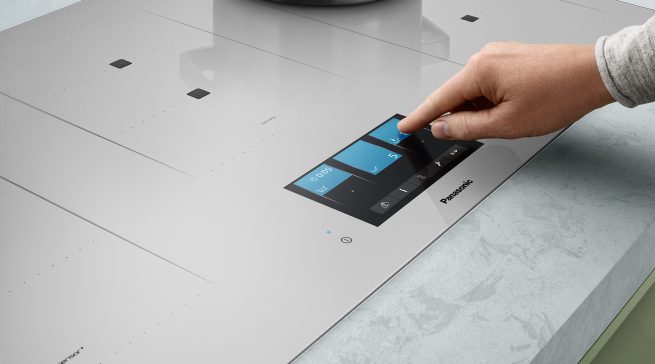 Panasonic Induktionskochfeld Achatgrau mit Genius Sensor.