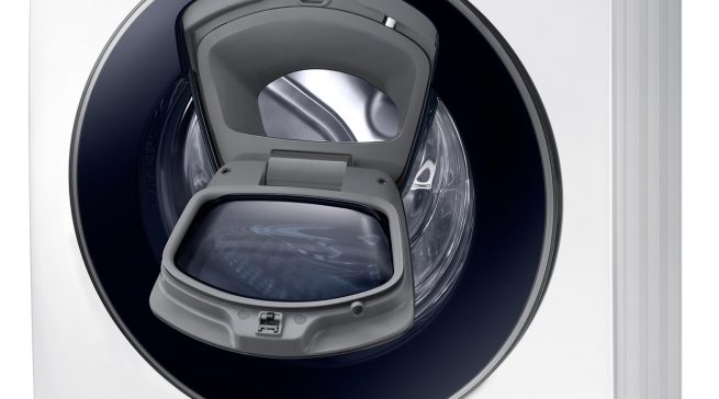 Samsung Waschmaschine AddWash SLIM WW5500. mit nur 45 cm Tiefe.