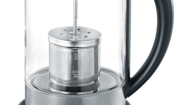 Severin Wasserkocher WK 3471 mit integriertem Teefilter.