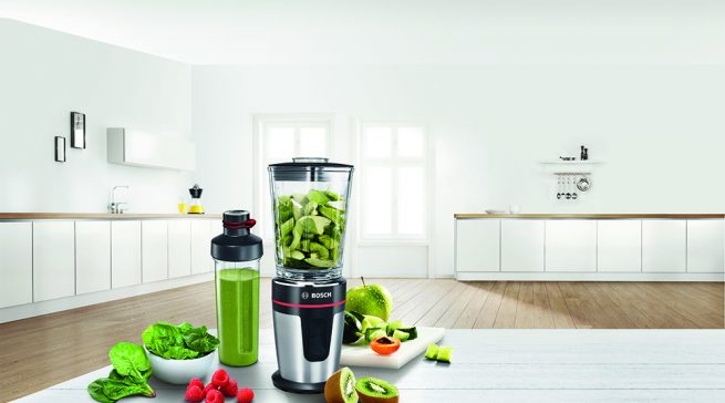 Der Bosch Standmixer VitaStyle Mixx2Go MMBM7G3M